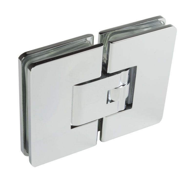 Douchescharnier 'Mila' Douchedeurscharnier-glas-glas-glans-chroom