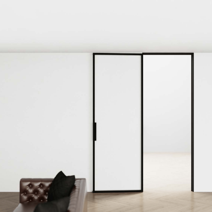 Steellook-deur-mat-zwart-open