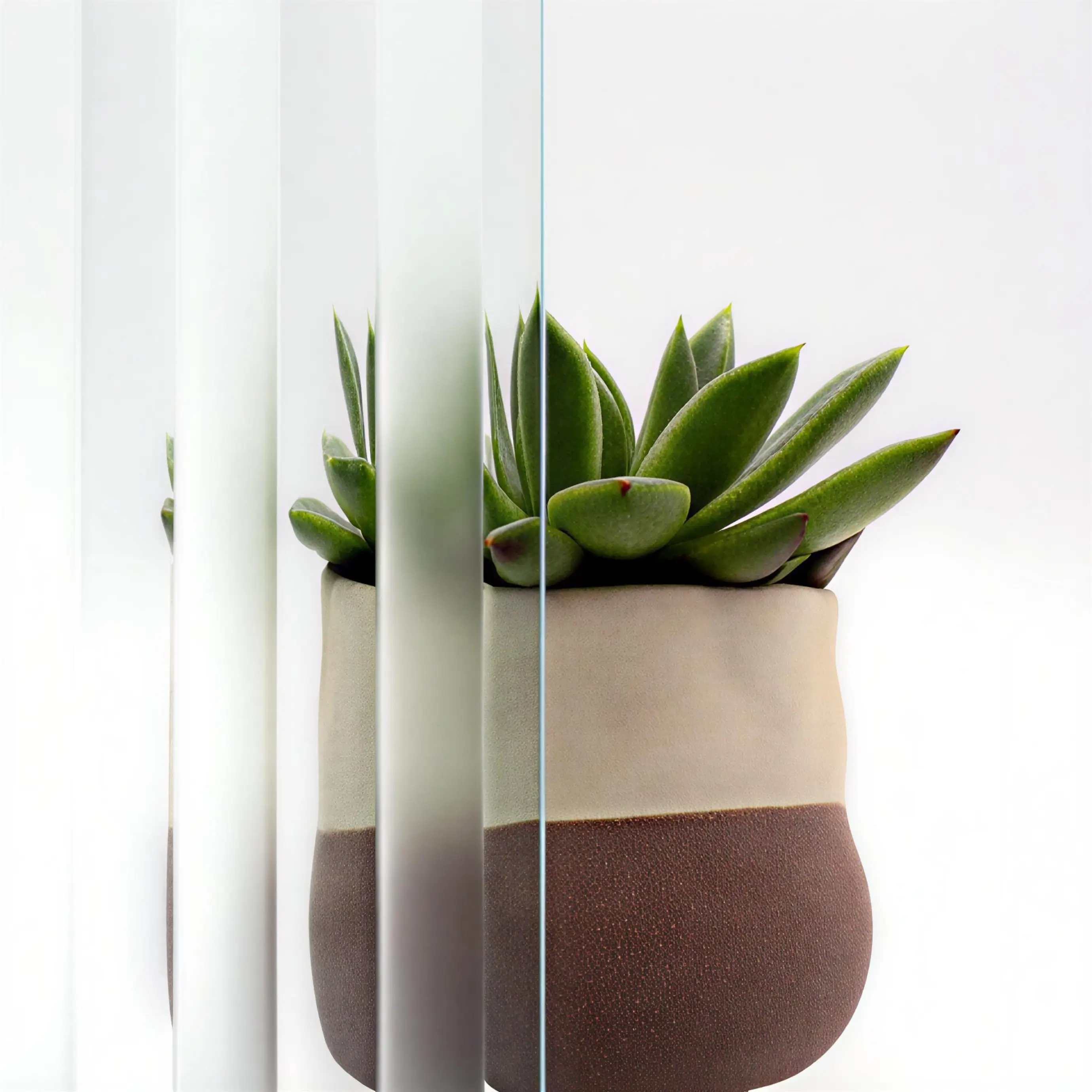 Flutec mat blank glas