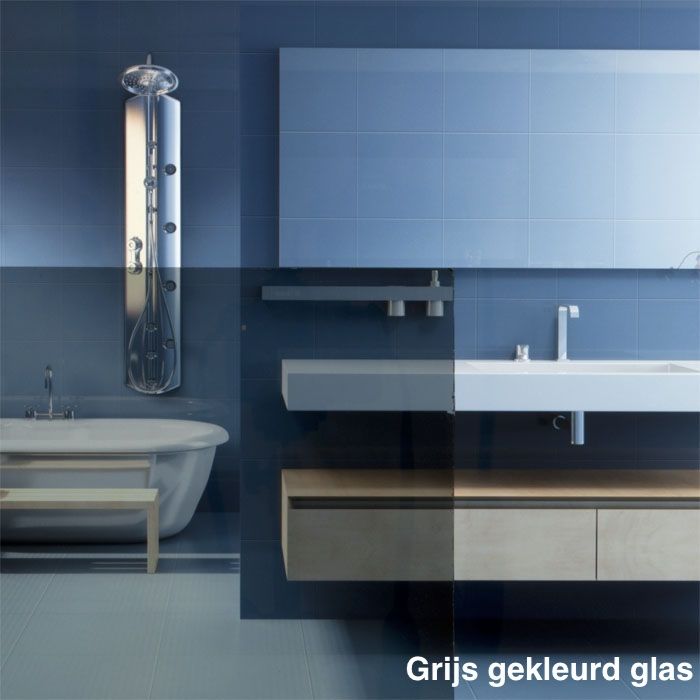 Grijs glas, 10mm Grijs glas, 10mm