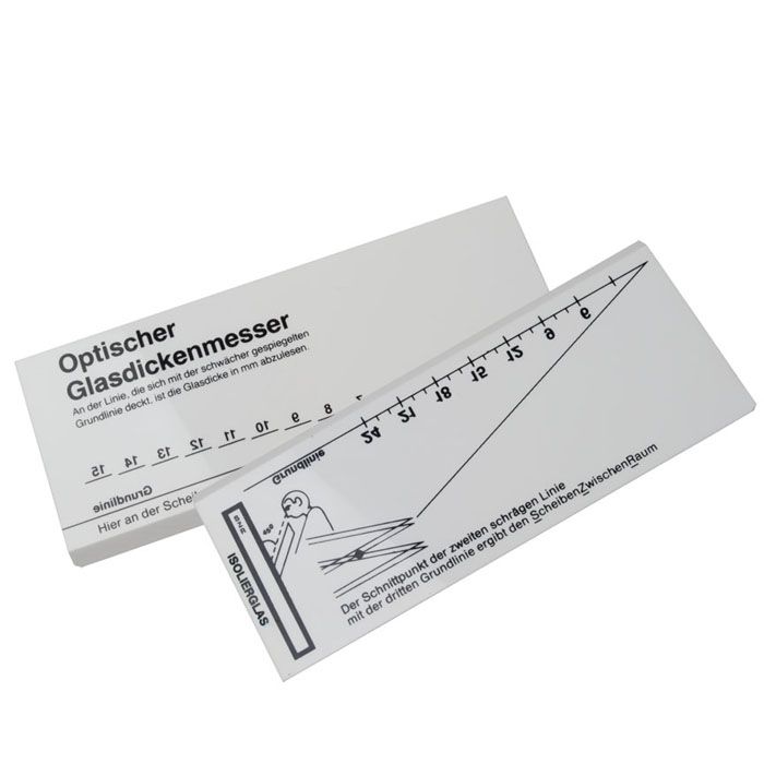 Optische glasdiktemeter