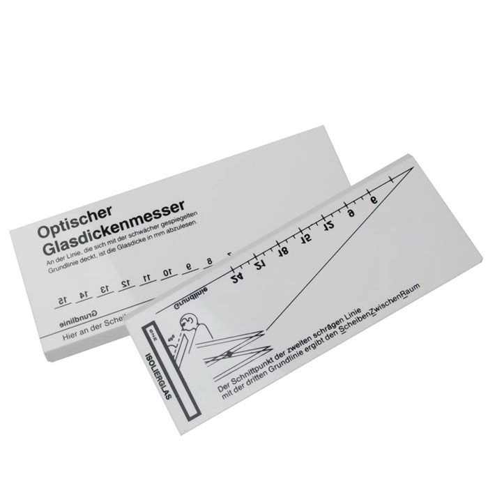 Optische glasdiktemeter