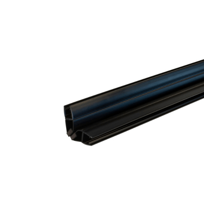 Zwarte magneetstrip met haakse hoek 90º Zwarte magneetstrip met haakse hoek 90º