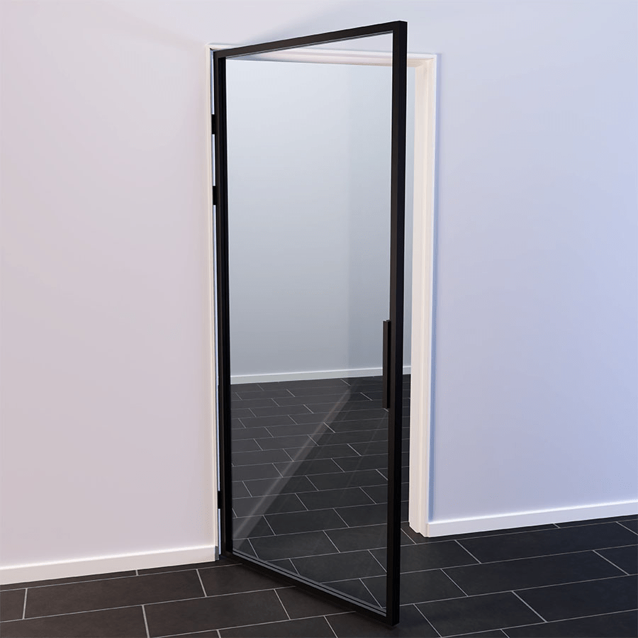 Steellook deur met helder glas