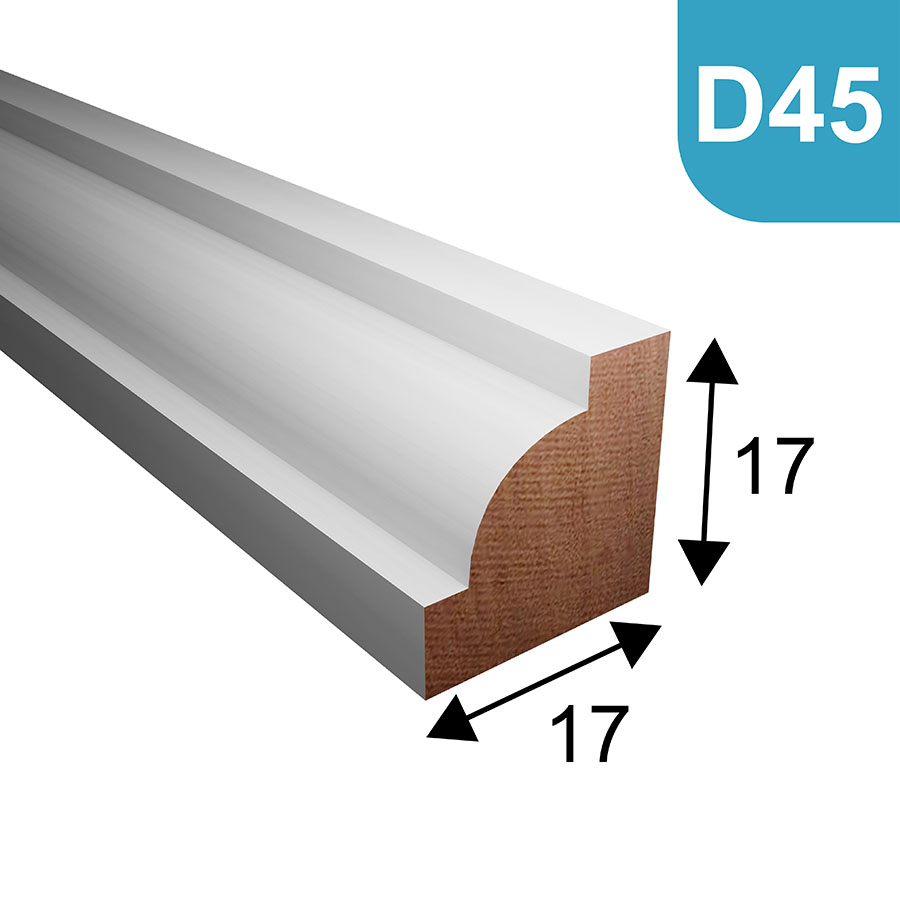 Duivenjager glaslat model D45 - 17 x 17mm