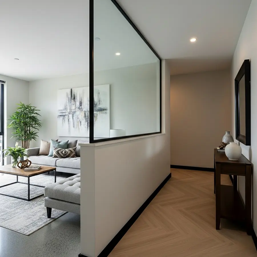 Glazen-binnenwand-woning