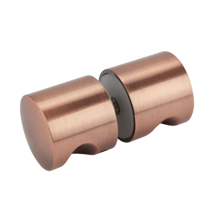 Deurknop-rond-geborsteld-koper