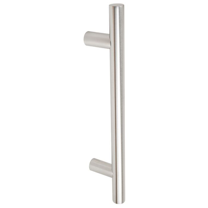 Schuifdeur met open rails van mat glas Schuifdeur met open rails van mat glas
