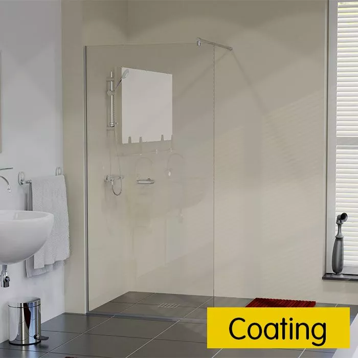 Douchewand op maat met antikalk coating
