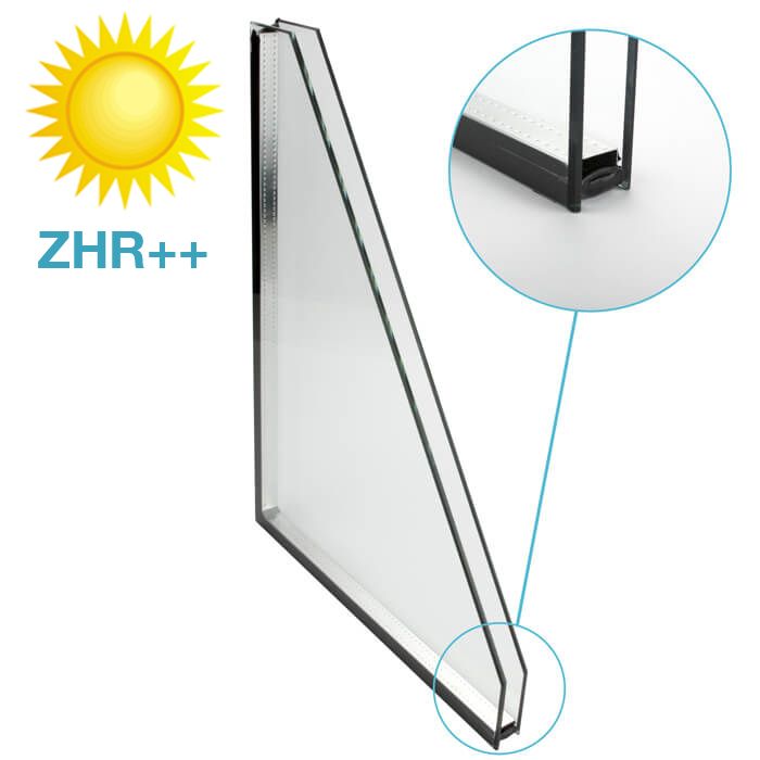 Zonwerend glas ZHR++ standaard