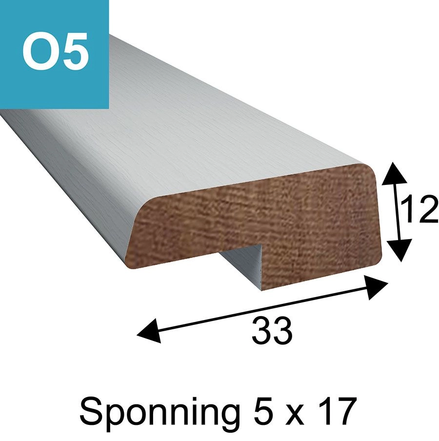 Opdeklat model O5 - 12 x 33 mm  