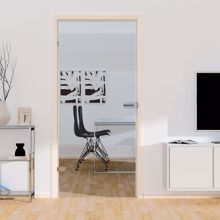 Stompe glazen deur van helder glas Stompe-binnendeur-van-helder-glas