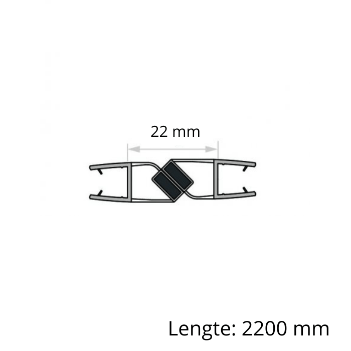 Zwarte magneetstrip in lijn enkelzijdig Zwarte magneetstrip in lijn enkelzijdig
