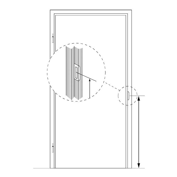 Stompe glazen deur XL van master-carre glas