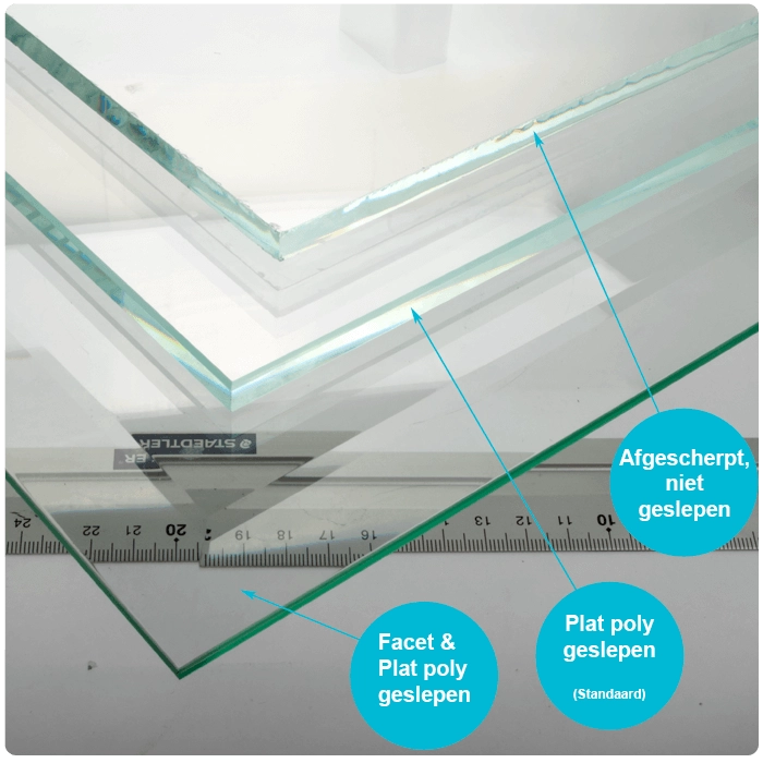 Canale mat blank glas