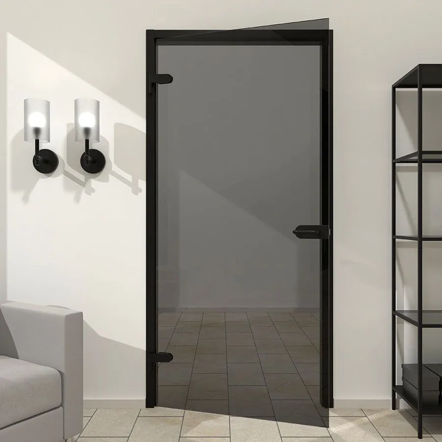 Stompe-deur-zwart-met-grijs-glas