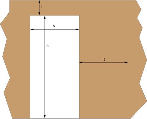 Schuifdeur met open rails van mat glas Schuifdeur met open rails van mat glas