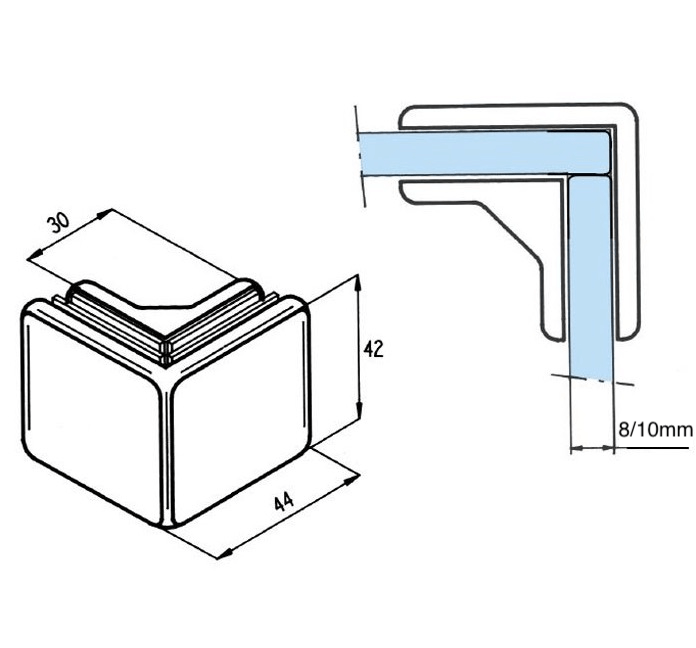 Glasklem 'Levi'